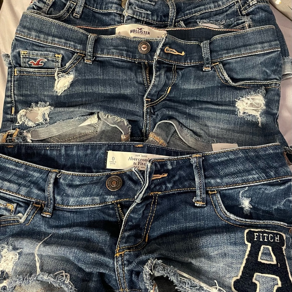 Hollister Abercrombie and Aeropostale short shorts